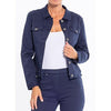 Stretch Cotton Jean Jacket - Navy - Willow and Vine